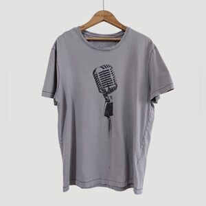 Banana Republic Light Gray Crew Neck Short Sleeve Tee